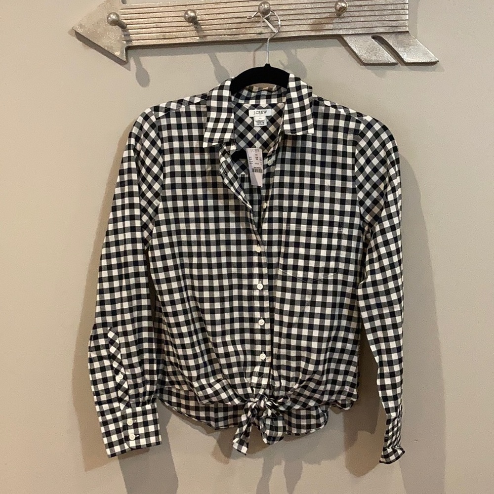 New with tags! JCrew, Tie up shirt, Size XS